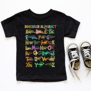 Back To School Types Of Dinosaurs Alphabet Identification T Shirt b 6