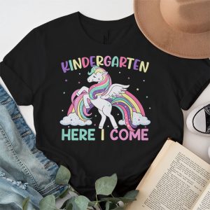 Back To School Unicorn Kindergarten Here I come School Girls T Shirt 2 2