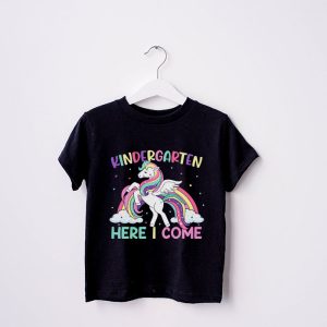 Back To School Unicorn Kindergarten Here I come School Girls T Shirt 3 2