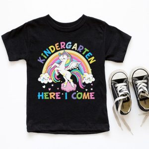 Back To School Unicorn Kindergarten Here I come School Girls T Shirt 4 1