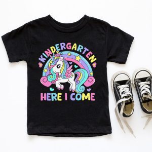 Back To School Unicorn Kindergarten Here I come School Girls T Shirt 4