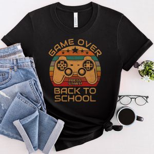 Back to School Funny Game Over Teacher Student Controller T-Shirt 1 1 Back to School Funny Game Over Teacher Student Controller T Shirt 1 1