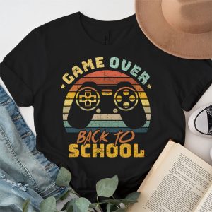 Back to School Funny Game Over Teacher Student Controller T-Shirt 2 2 Back to School Funny Game Over Teacher Student Controller T Shirt 2 2