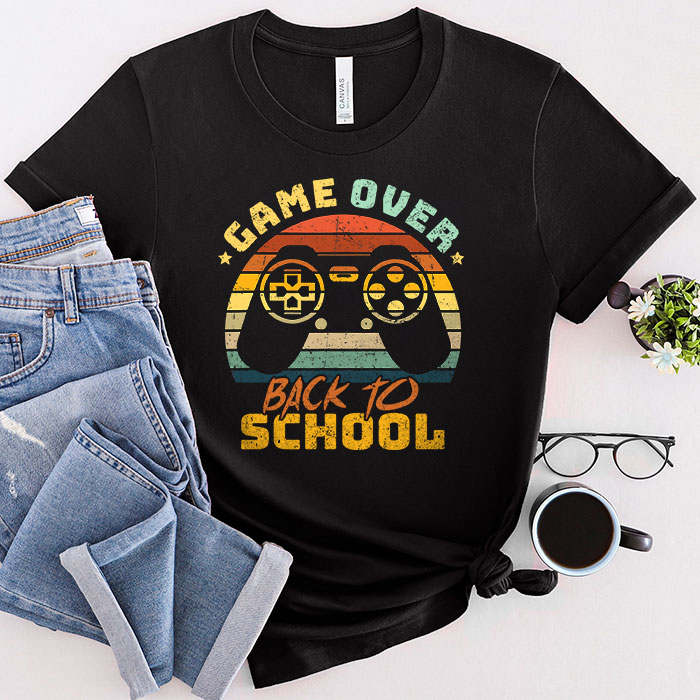 Back-to-School-Funny-Game-Over-Teacher-Student-Controller-T-Shirt-2 Back to School Funny Game Over Teacher Student Controller T-Shirt 2