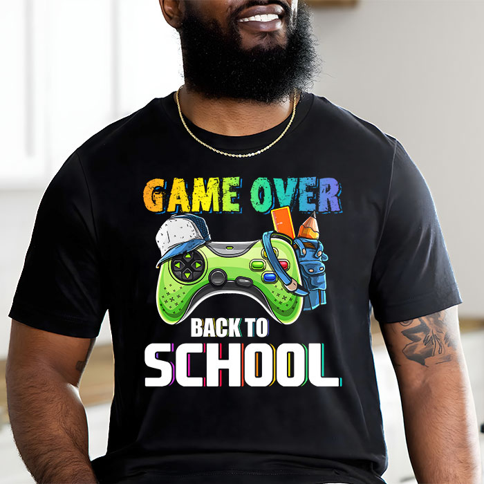 Back-to-School-Funny-Game-Over-Teacher-Student-Controller-T-Shirt-3 Back to School Funny Game Over Teacher Student Controller T-Shirt 3