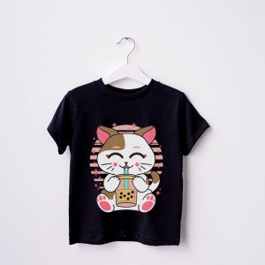 Boba Cat Boba Tea Bubble Tea Kawaii Anime Cat Kawaii Neko T Shirt 2 1