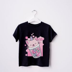 Boba Cat Boba Tea Bubble Tea Kawaii Anime Cat Kawaii Neko T Shirt 2 2