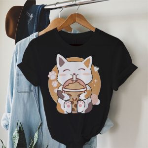 Boba Cat Boba Tea Bubble Tea Kawaii Anime Cat Kawaii Neko T Shirt 2