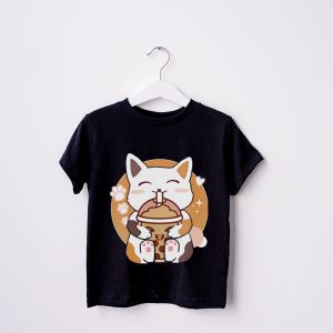 Boba Cat Boba Tea Bubble Tea Kawaii Anime Cat Kawaii Neko T Shirt 3