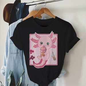 Boba Tea Bubble Tea Milk Tea Anime Axolotl T Shirt 2 2