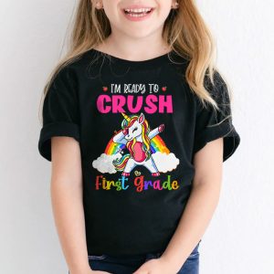 Crush 1st Grade Dabbing Unicorn Back to School Girls Gift T Shirt 2