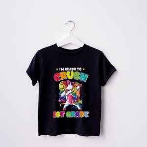 Crush 1st Grade Dabbing Unicorn Back to School Girls Gift T Shirt c 4