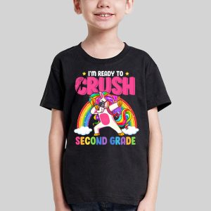 Back To School 2023 Crush 2nd Grade Unicorn Girls Gift T-Shirt 1 1 Crush 2ND GRADE Dabbing Unicorn Back to School Girls Gift T Shirt A 1