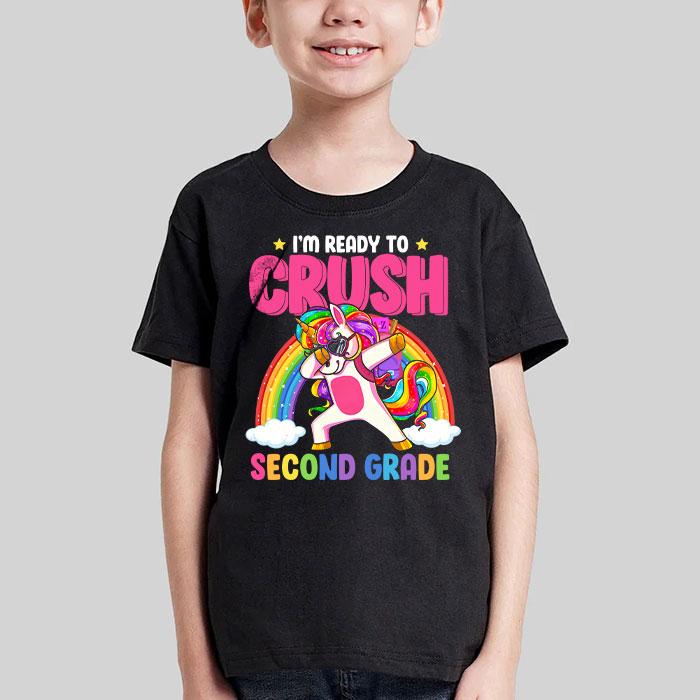 Crush-2ND-GRADE-Dabbing-Unicorn-Back-to-School-Girls-Gift-T-Shirt-A-1 Crush 2ND GRADE Dabbing Unicorn Back to School Girls Gift T Shirt A 1