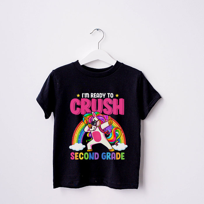 Crush-2ND-GRADE-Dabbing-Unicorn-Back-to-School-Girls-Gift-T-Shirt-A-4 Crush 2ND GRADE Dabbing Unicorn Back to School Girls Gift T Shirt A 4