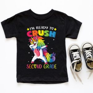 Crush 2nd Grade Dabbing Unicorn Back to School Girls Gift T Shirt b 6