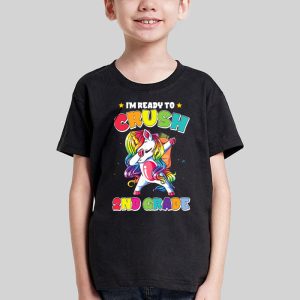 Back To School 2023 Crush 2nd Grade Unicorn Girls Gift T-Shirt 4 1 Crush 2nd Grade Dabbing Unicorn Back to School Girls Gift T Shirt c 1
