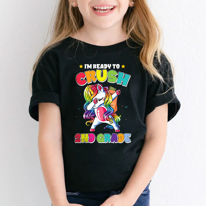 Crush-2nd-Grade-Dabbing-Unicorn-Back-to-School-Girls-Gift-T-Shirt-c-2 Crush 2nd Grade Dabbing Unicorn Back to School Girls Gift T Shirt c 2