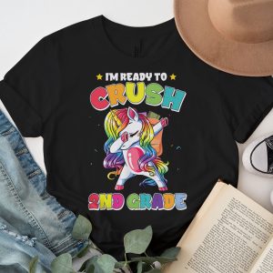Back To School 2023 Crush 2nd Grade Unicorn Girls Gift T-Shirt 4 3 Crush 2nd Grade Dabbing Unicorn Back to School Girls Gift T Shirt c 3