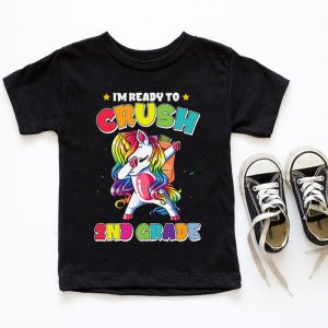 Back To School 2023 Crush 2nd Grade Unicorn Girls Gift T-Shirt 4 6 Crush 2nd Grade Dabbing Unicorn Back to School Girls Gift T Shirt c 6