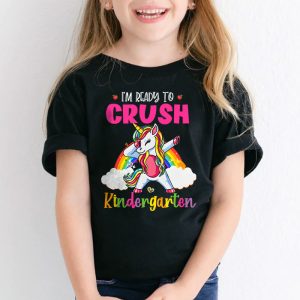 Crush Kindergarten Dabbing Unicorn Back to School Girls Gift T Shirt 2