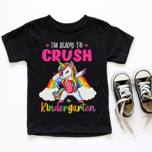 Crush Kindergarten Dabbing Unicorn Back to School Girls Gift T Shirt 6