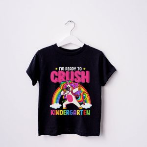 Crush Kindergarten Dabbing Unicorn Back to School Girls Gift T Shirt A 4