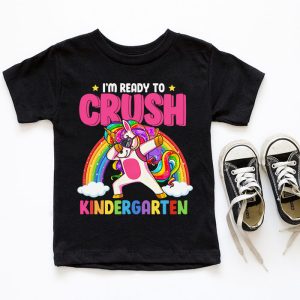 Crush Kindergarten Dabbing Unicorn Back to School Girls Gift T Shirt A 6