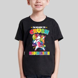 Crush Kindergarten Dabbing Unicorn Back to School Girls Gift T Shirt c 1