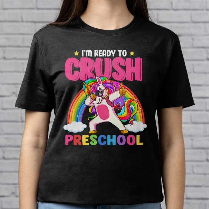 Crush PRESCHOOL Dabbing Unicorn Back to School Girls Gift T Shirt A 5