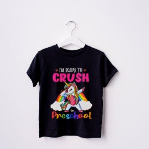 Crush Preschool Dabbing Unicorn Back to School Girls Gift T Shirt 4