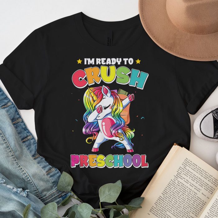 Crush Preschool Dabbing Unicorn Back to School Girls Gift T Shirt c 3