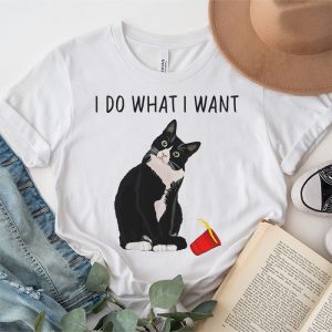 Do What I Want Vintage Black Cat Red Cup Funny My Cat T Shirt 2 3