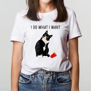 Do What I Want Vintage Black Cat Red Cup Funny My Cat T Shirt 2 4