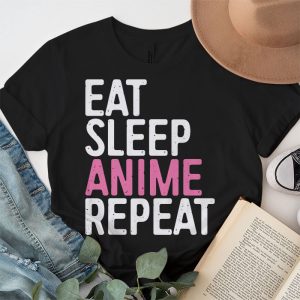 Eat Sleep Anime Gaming Repeat Kawaii Otaku Anime Manga T Shirt 3 3