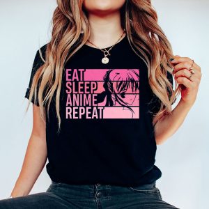 Eat Sleep Anime Gaming Repeat Kawaii Otaku Anime Manga T Shirt 4 2