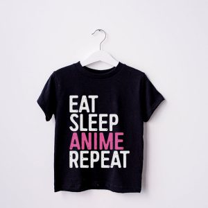 Eat Sleep Anime Gaming Repeat Kawaii Otaku Anime Manga T Shirt 4 3