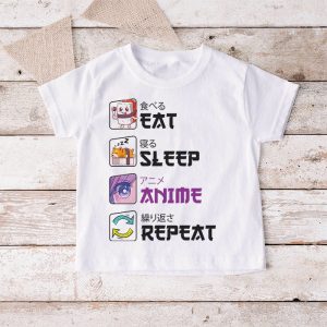 Eat Sleep Anime Repeat Manga Shirts Men Women T Shirt 6 1