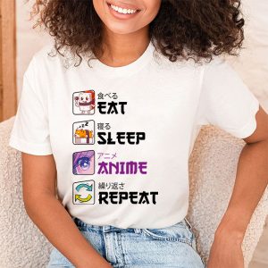 Eat Sleep Anime Repeat Manga Shirts Men Women T-Shirt
