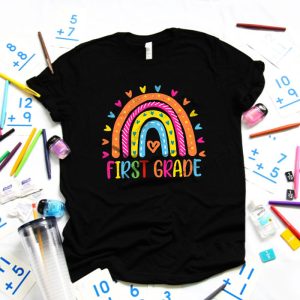 First Grade Rainbow Girls Boys Teacher Team 1st Grade Squad T Shirt 5 1