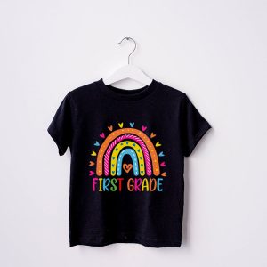 First Grade Rainbow Girls Boys Teacher Team 1st Grade Squad T Shirt 6 1