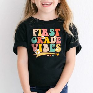 First Grade Vibes 1st Grade Team Retro 1st Day Of School T Shirt 2