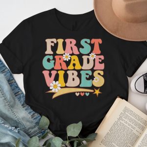 First Grade Vibes 1st Grade Team Retro 1st Day Of School T Shirt 3