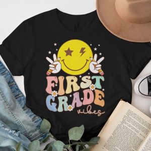 First Grade Vibes 1st Grade Team Retro 1st Day Of School T Shirt 3 5