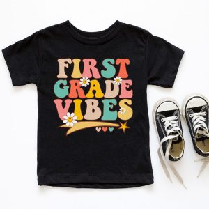 First Grade Vibes 1st Grade Team Retro 1st Day Of School T Shirt 6