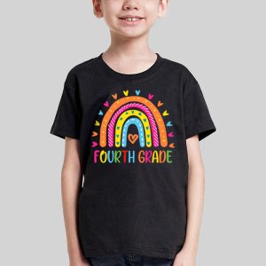 Fourth Grade Rainbow Girls Boys Teacher Team 4th Grade Squad T Shirt 2 1