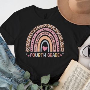 Fourth Grade Rainbow Girls Boys Teacher Team 4th Grade Squad T Shirt 4 3