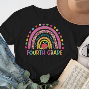 Fourth Grade Rainbow Girls Boys Teacher Team 4th Grade Squad T Shirt 4