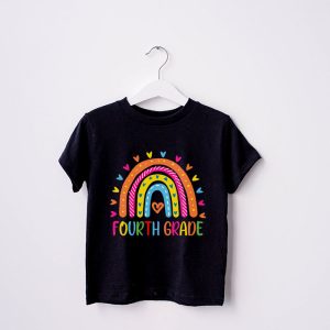 Fourth Grade Rainbow Girls Boys Teacher Team 4th Grade Squad T Shirt 6 1