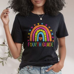 Fourth Grade Rainbow Girls Boys Teacher Team 4th Grade Squad T-Shirt